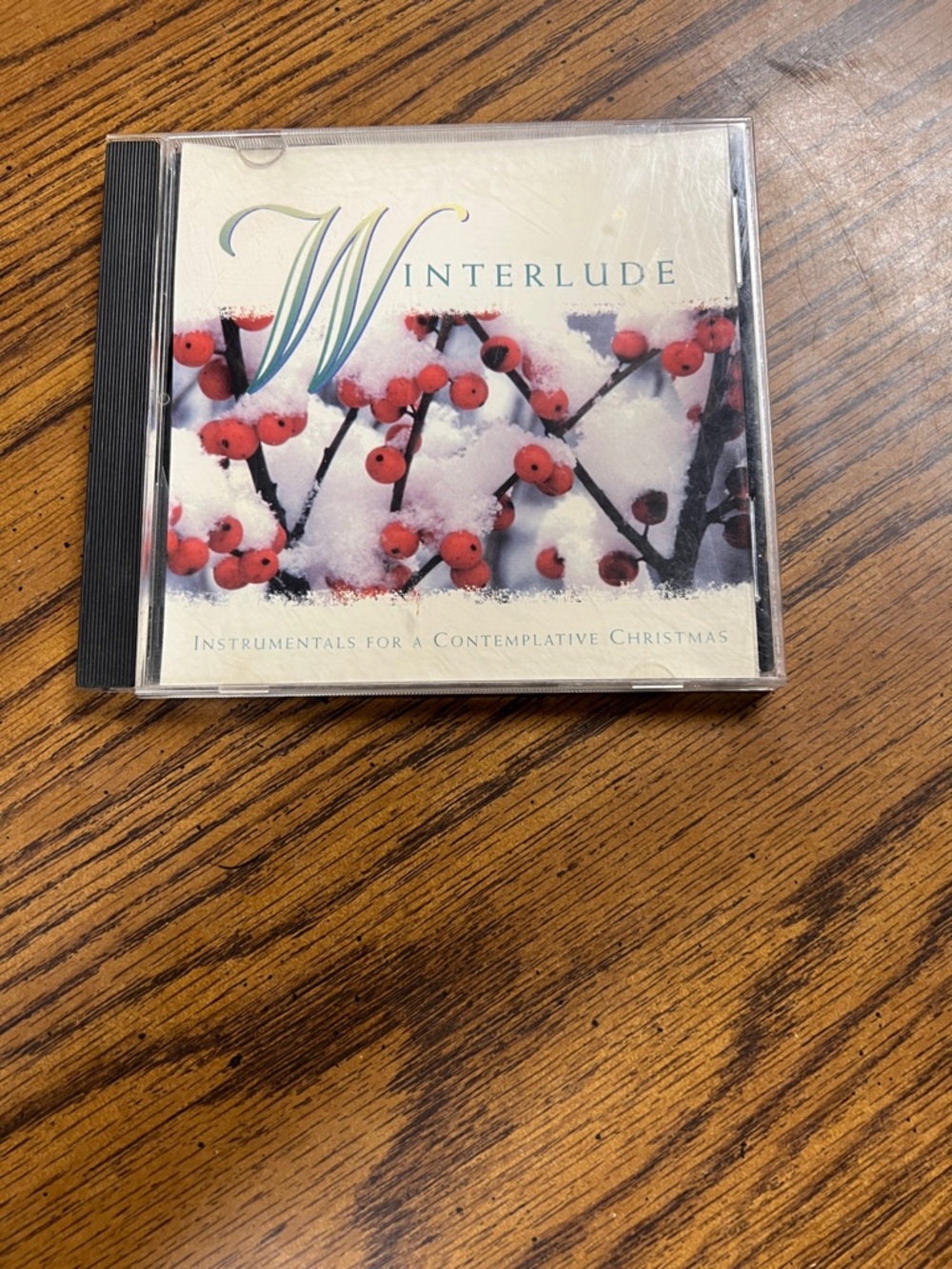 Winterlude Instrumentals for a Contemplative Christmas CD - Red & White Cover